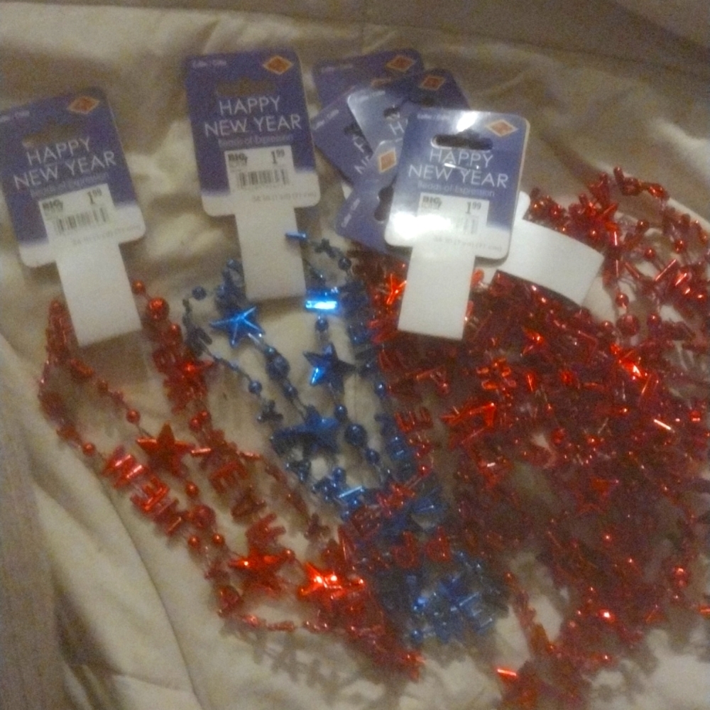 New years beads for expression